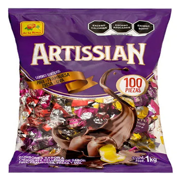 CHOCOLATE ARTISSIAN RELLENO SABORES SURTIDOS 1 KG