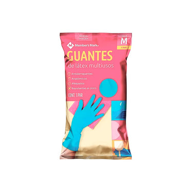 GUANTES DE LATEX MEMBERS MARK 1 PAR