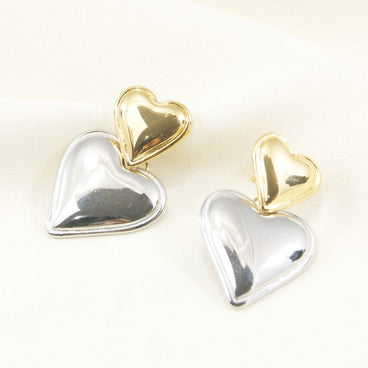 ARETE COMBINADO ACERO INOXIDABLE CORAZONES 31MM*20MM