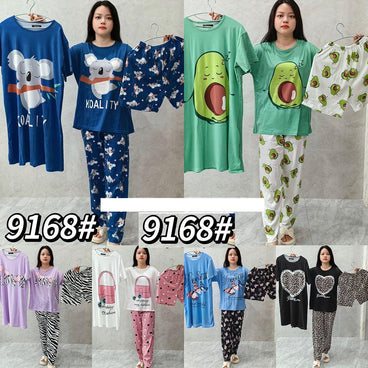 PIJAMA HUIBOYA 4 PIEZAS MOD 9168