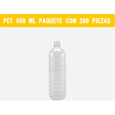 PET SIN TAPA 1/2 C/200 PZAS
