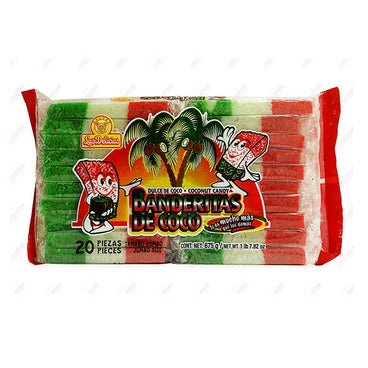 BANDERA DE COCO LAS DELICIAS JUMBO C/20 PZAS