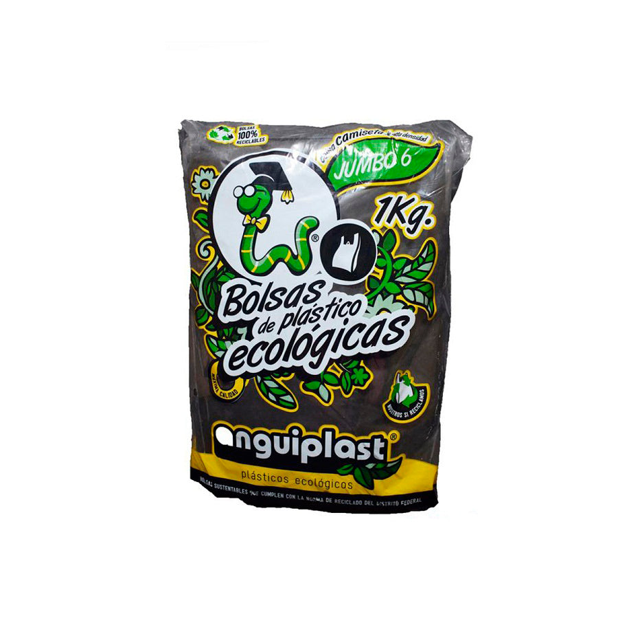 BOLSA CAMISETA NEGRA JUMBO KG – El Mexicano en línea