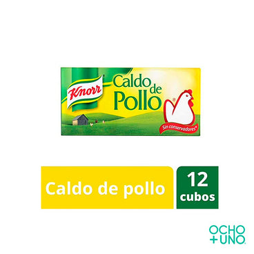 KNORR CALDO DE POLLO C/12 PZAS