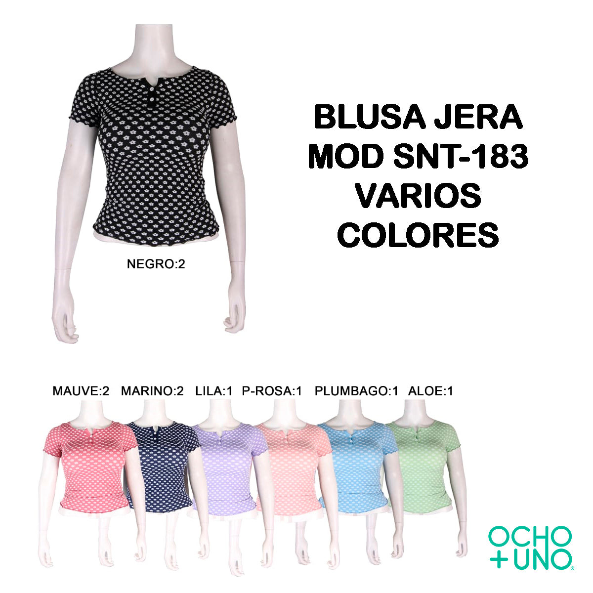 BLUSA JERA MOD HNM-13 VARIOS COLORES