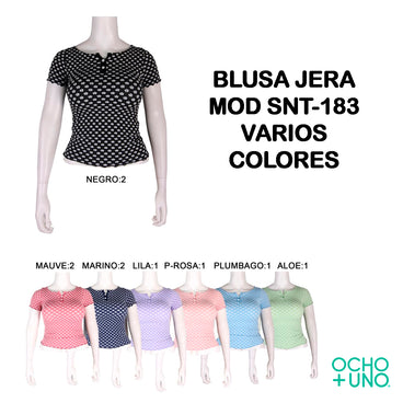 BLUSA JERA MOD HNM-13 VARIOS COLORES