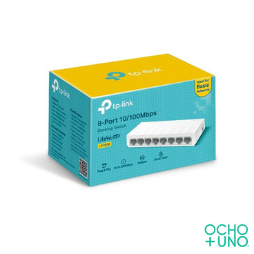 SWITCH TP-LINK LS1008 CON 8 PUERTOS