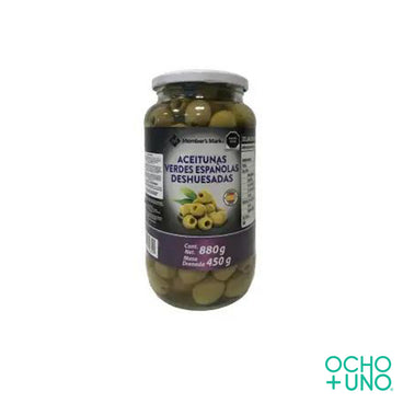 ACEITUNA HOJIBLANCA SIN HUESO 880 GR