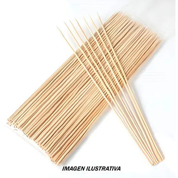 PALO PARA BROCHETA 15 CM BAMBOO C/100 PZAS