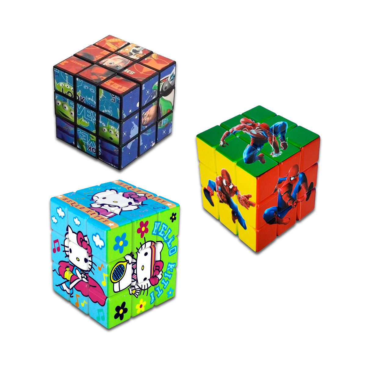 JUGUETE CUBO RUBIK VARIOS PERSONAJES 1 PZA