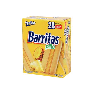 GALLETA BARRITAS DE PIÑA 55 GR CARTON C/28 PZAS