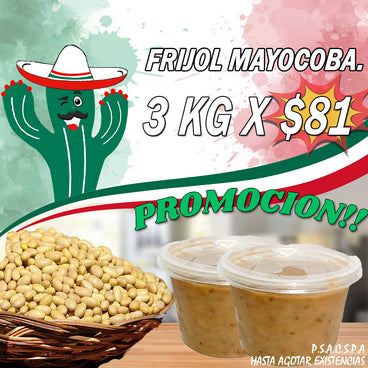 FRIJOL MAYOCOBA OFERTA 3 KG