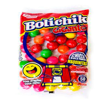 CHICLE BOLICHIK GIGANTE SURTIDO C/50 PZAS