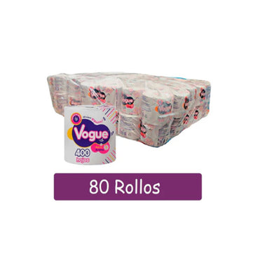 PAPEL HIGIENICO INDIVIDUAL VOGUE C/80 PZAS