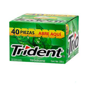 CHICLE TRIDENT YERBABUENA C/4 PZAS