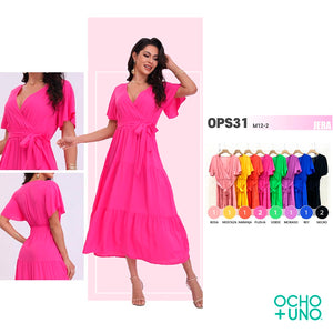 VESTIDO JERA MOD OPS-54 VARIOS COLORES