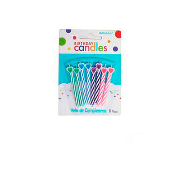 VELITAS PARA PASTEL ESPIRAL ESTRELLA CARAMELO C/8 PZAS