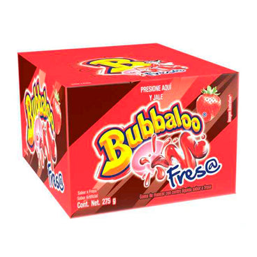 CHICLE BUBBALOO FRESA C/50 PZAS