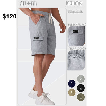 SHORT CABALLERO M + M MOD BHX-302 VARIOS COLORES