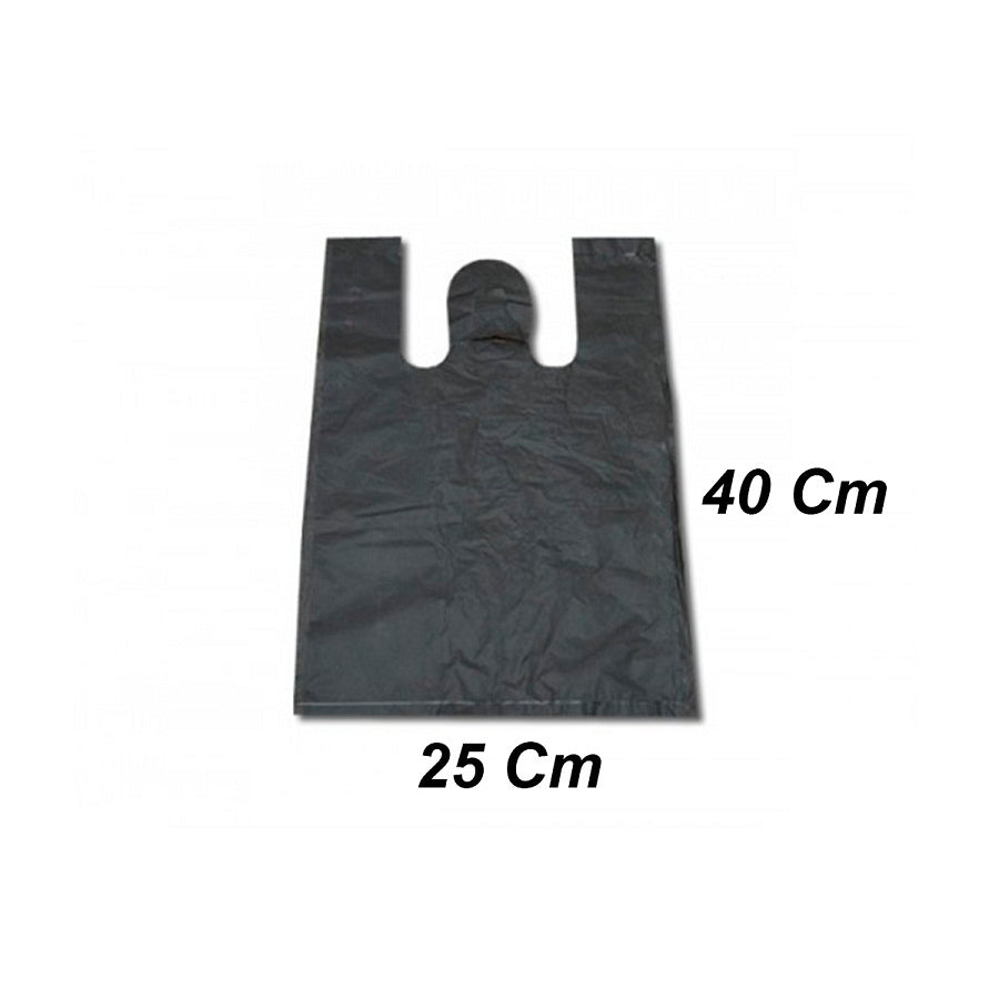 BOLSA CAMISETA NEGRA CHICA BULTO 25 KG