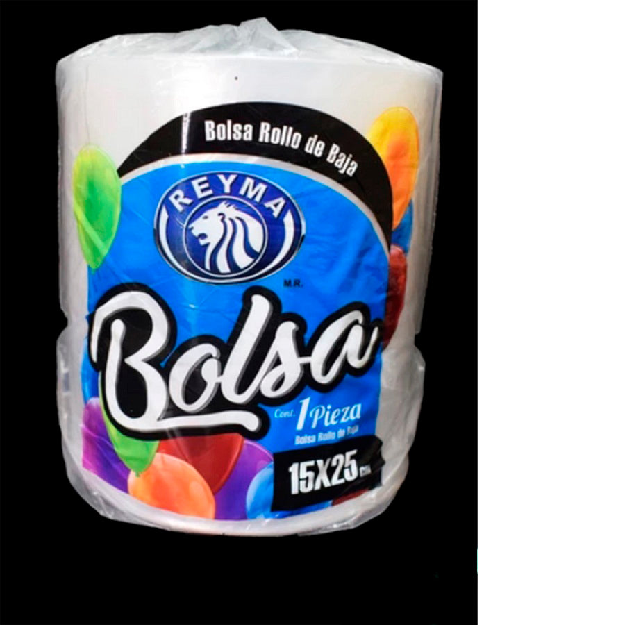 PIEZA BOLSA ROLLO BAJA DENSIDAD 15X25 CAP. 250 GR