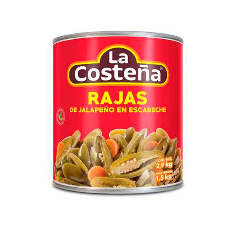 CHILES RAJAS LA COSTEÑA LATA 2.8 KG – El Mexicano en línea