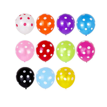 GLOBO NUM 12 LUNARES IMPRESOS BOLSA C/25 PZAS