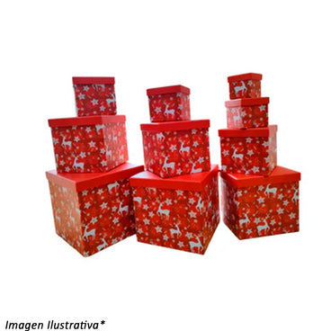 CAJA REGALO MODELO NAVIDEÑO NUM 1