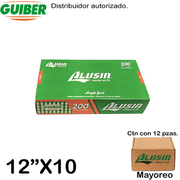 ALUMINIO ALUSIN 200 HOJAS 12"X10 3/4"
