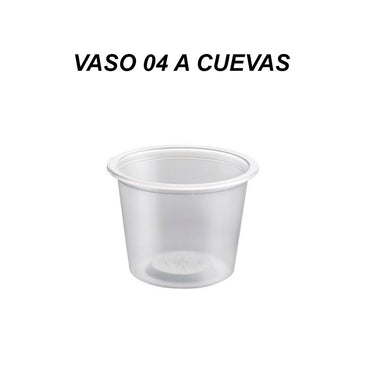 VASO 04 A CUEVAS CARTON C/1000 PZAS