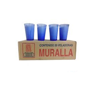 VELADORA MURALLA CARTON C/20 PZAS