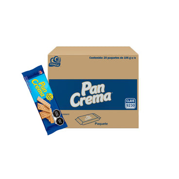 GALLETA PAN CREMA 106 GR CARTON C/20 PZAS