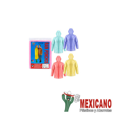 IMPERMEABLE DE PLASTICO ADULTO 1 PZA