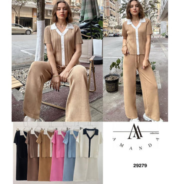 CONJUNTO AMANDA MOD 29279 VARIOS COLORES
