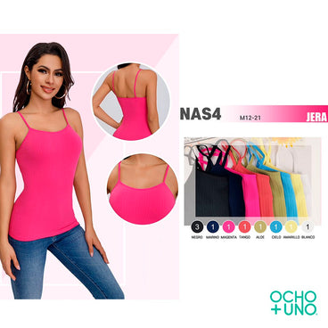 BLUSA TIRANTE COLOR ROSA FOSFORECENTE