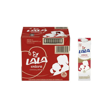 LECHE LALA ENTERA CARTON C/12 PZAS