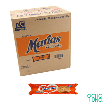 GALLETA MARIAS 170 GR CARTON C/20 PAQUETES