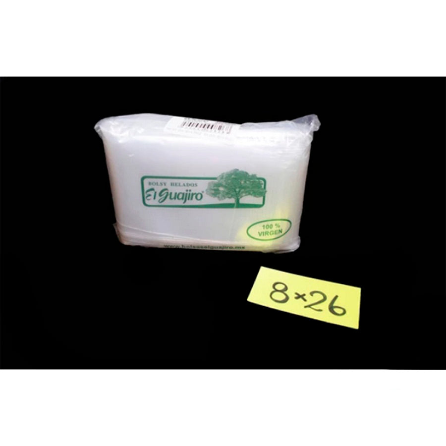 BOLSA NATURAL 08X26 HELADOS 1/2 KG.
