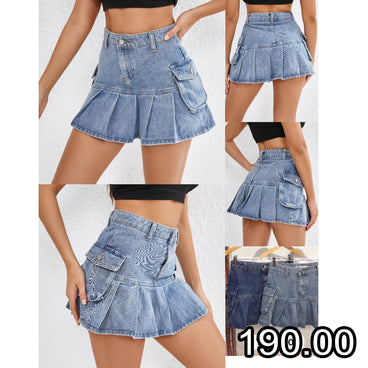 FALDA DE MEZCLILLA CORTA COCO MODA MOD- YSY-24504