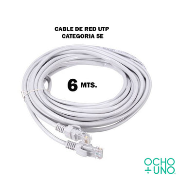 CABLE DE RED UTP CATEGORIA 5E 6 MTS.