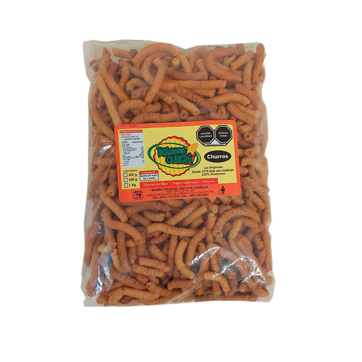 CHURRO BOTANAS CULICHI 500 GR