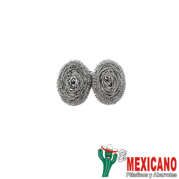 FIBRA ESPIRAL ACERO INOXIDABLE C/2 PZAS