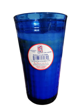 VELADORA LIMON AZUL LA GLORIA CARTON C/18 PZAS