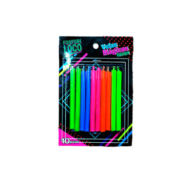 VELITAS PARA PASTEL COLORES NEON C/10 PZAS