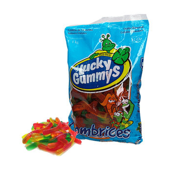 LUCKY GUMMYS LOMBRIZ BRILLOSAS 1 KG