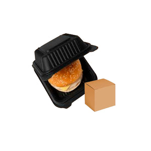 CONTENEDOR NEGRO 6X6 HAMBURGUESERO TIRA C/125 PZAS