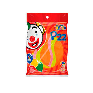GLOBO NUM P-22 BOLSA C/25 PIEZAS VARIOS COLORES