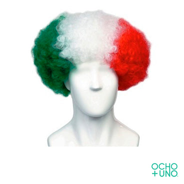 PELUCA AFRO TRICOLOR 1 PZA