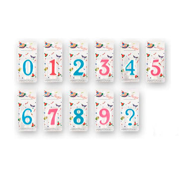 VELITAS PARA PASTEL NUMERO ROSA O AZUL P/CUMPLEAÑOS 1 PZA