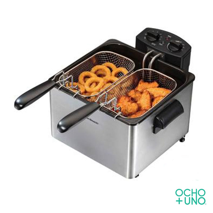 FREIDORA HAMILTON BEACH ACERO INOXIDABLE 2.8 LITROS
